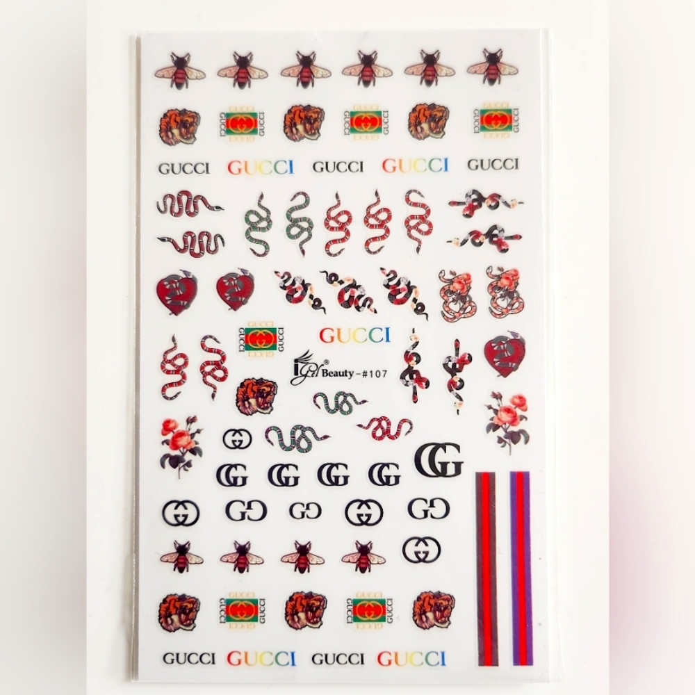 NWT NAIL ART DESIGN STICKERS N°107!